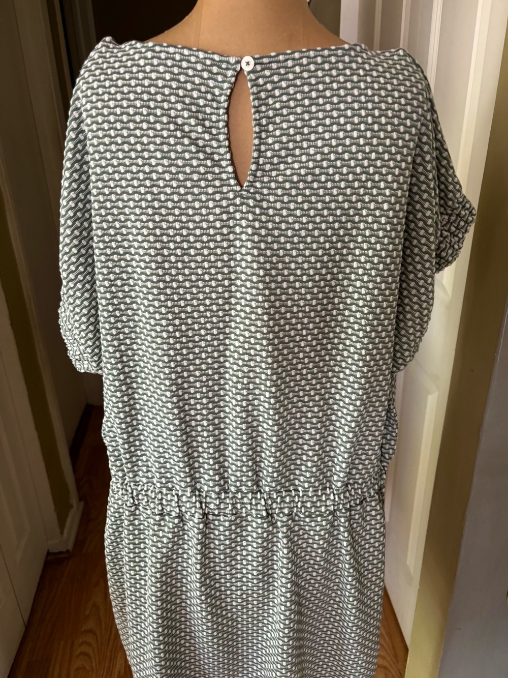 LOFT Geo Mini Pocket Tee Dress Summer Beachy Femenine XL - Picture 5 of 13